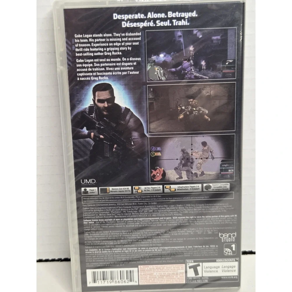 Syphon Filter:‎ Logan's Shadow - PlayStation Portable (Psp) New Sealed